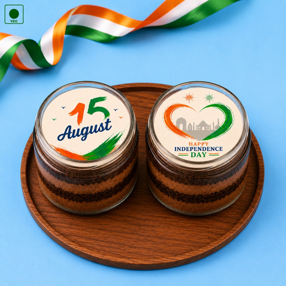 15th August Chocolate Jar Cake - Gurgaon, Delhi & Noida