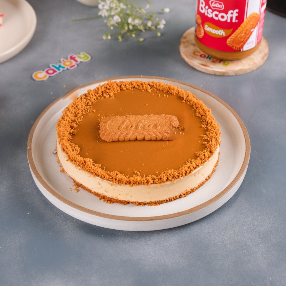 A spiced Lotus Biscoff Cheesecake Gurgaon & Delhi NCR | Cakofy