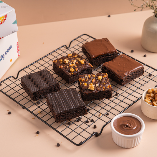 Assorted Brownie - Pack of 6 Gurgaon & Delhi NCR | Cakofy