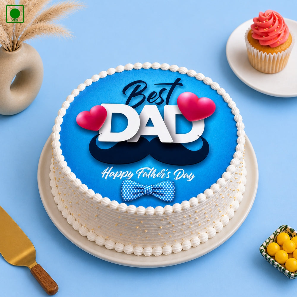 Best Dad Photo Cake - Gurgaon, Delhi & Noida