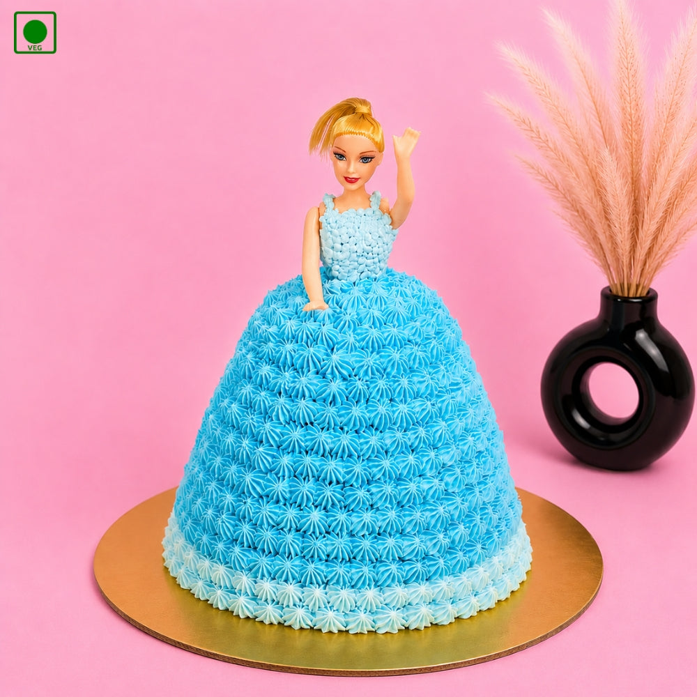 Blue Doll Dress Cake – Gurgaon & Delhi NCR