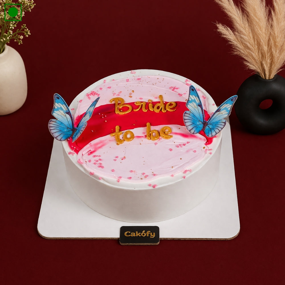 Bride To Be Butterfly Cake - Gurgaon & Delhi NCR | Cakofy