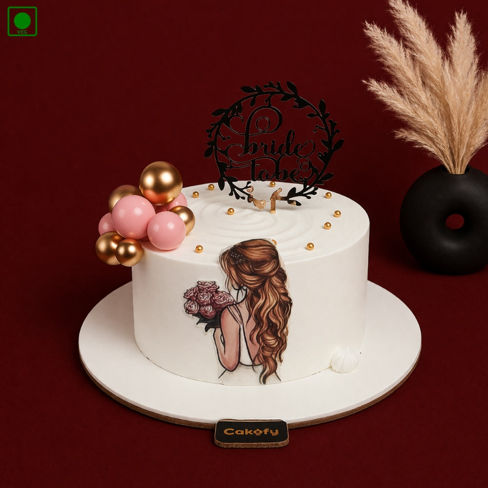 Bride To Be Designer Cake - Gurgaon & Delhi NCR | Cakofyc