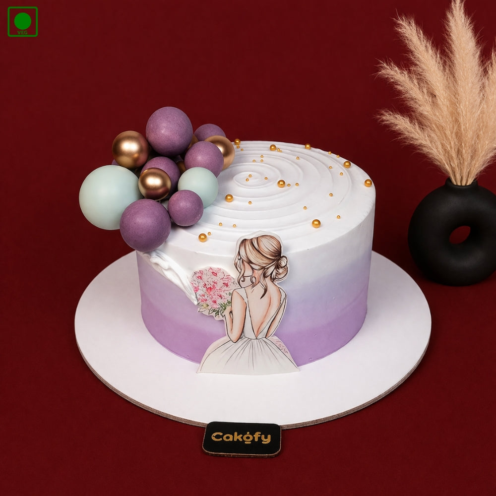 Bride To Be Ombre Design Cake - Gurgaon & Delhi NCR | Cakofy