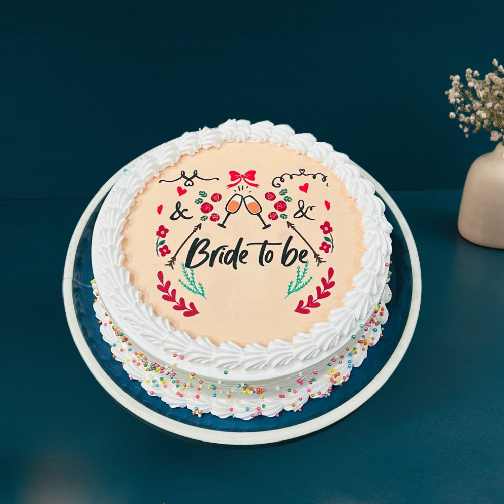 Bride To Be Poster Cake Gurgaon & Delhi NCR | Cakofy