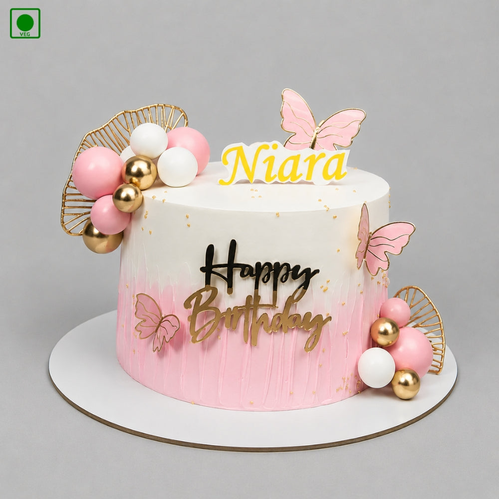 Butterfly Bliss Birthday Cake - Gurgaon, Delhi & Noida