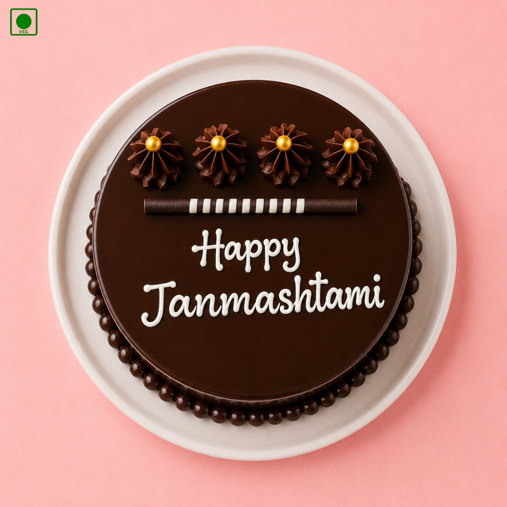 Chocolate Janmashtami Cake