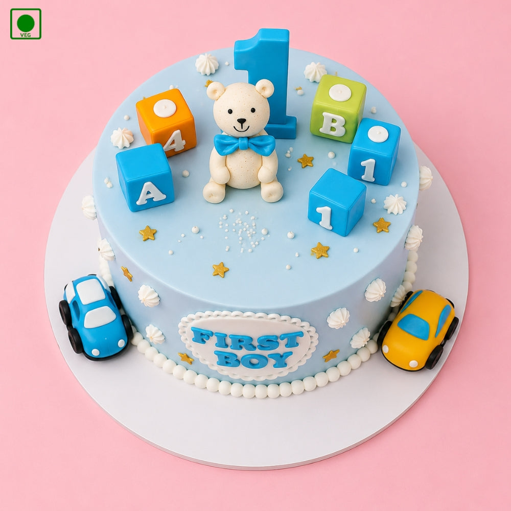 Cute Bear Theme Designer Cake - Gurgaon, Delhi & Noida