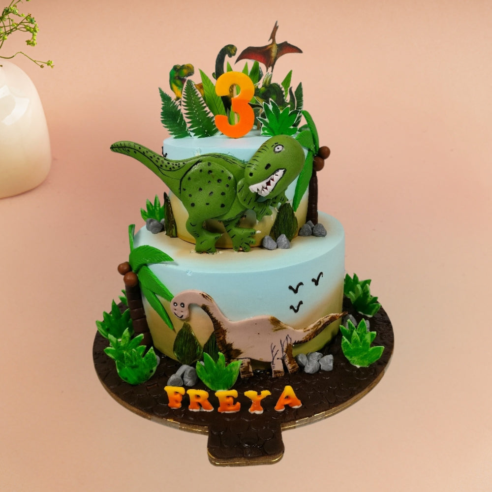Dinosaurs Theme Cake – Gurgaon & Delhi NCR | Cakofy