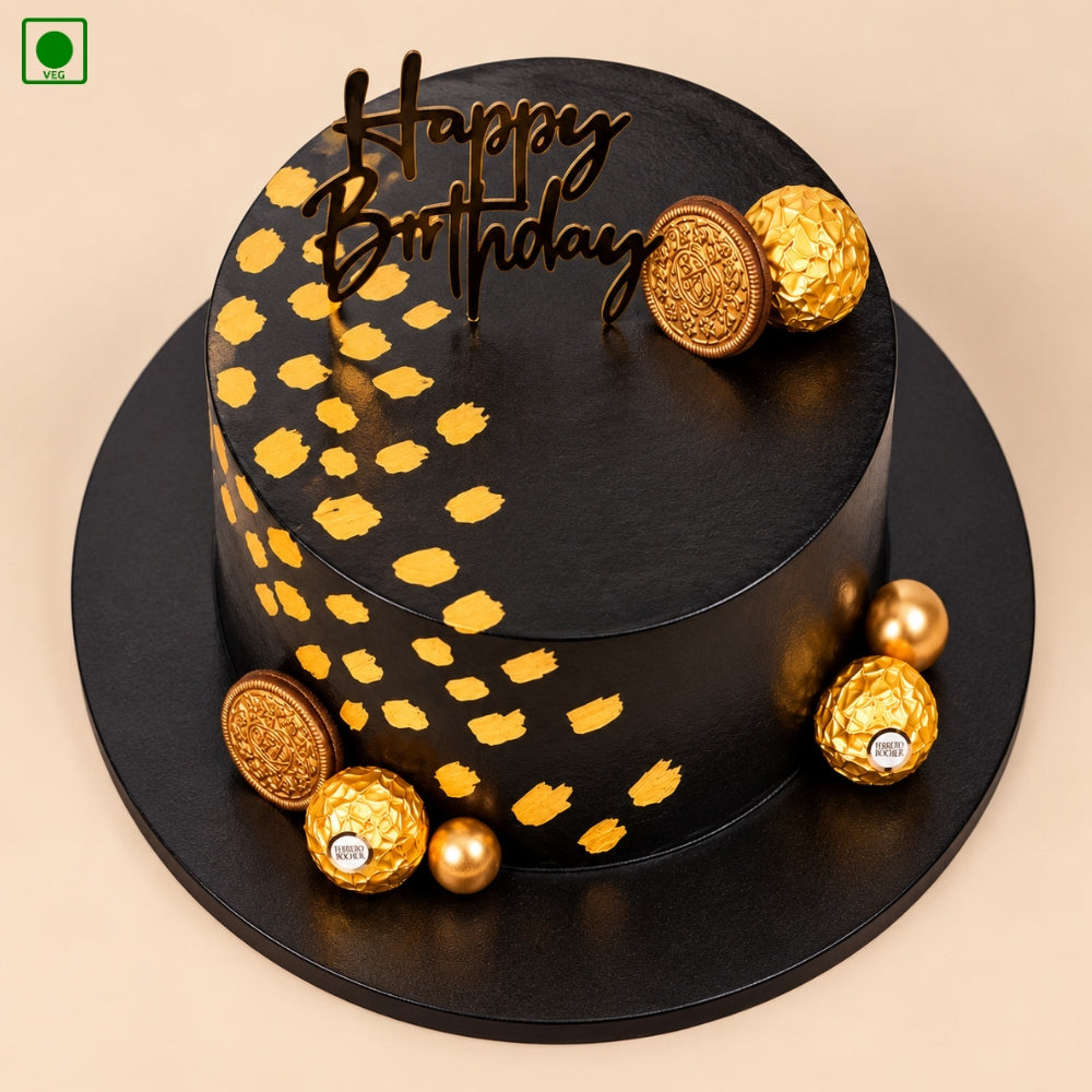 Chocolate Ferrero Birthday Cake - Gurgaon, Delhi & Noida