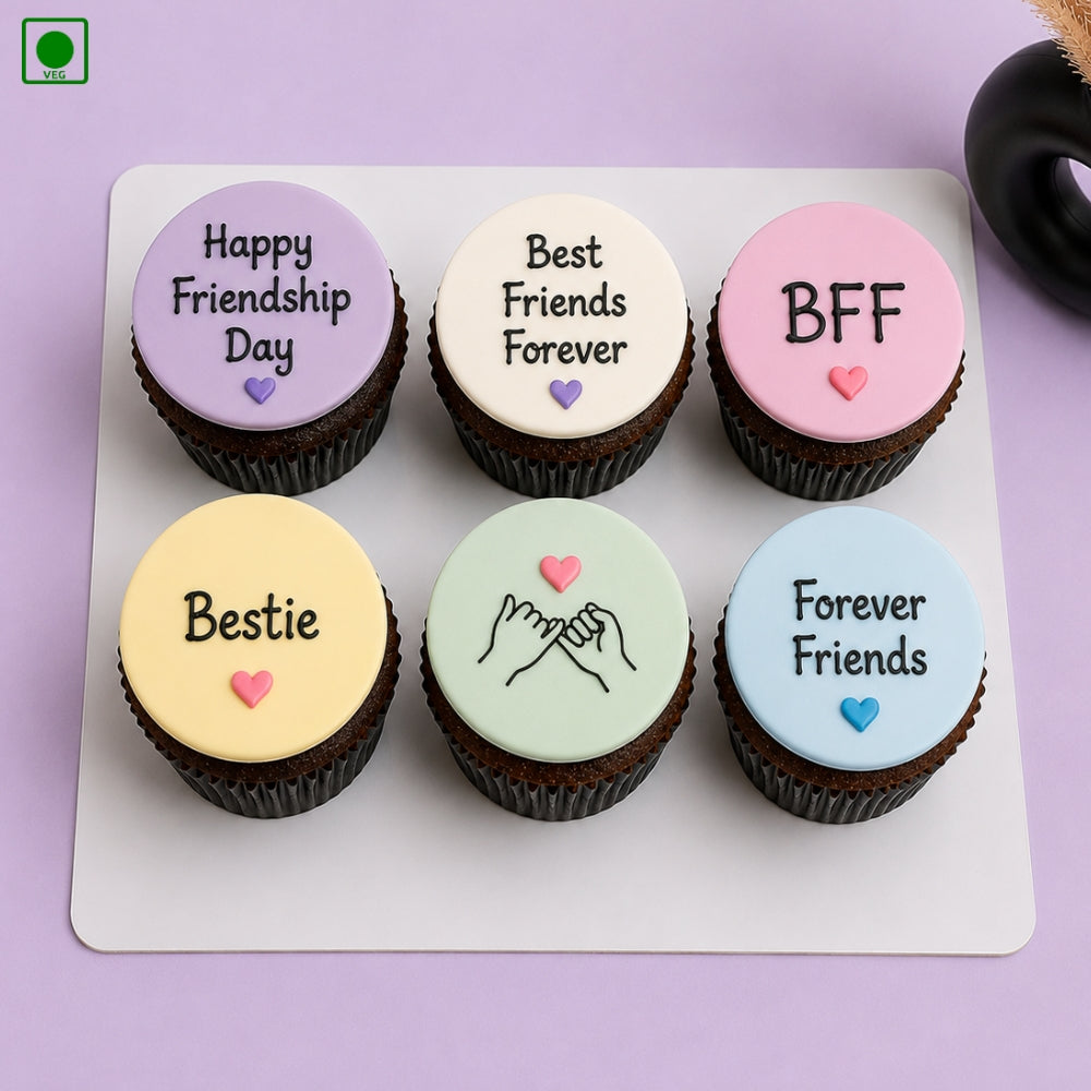 Forever Friends Cupcake - Set of 6 - Gurgaon, Delhi & Noida
