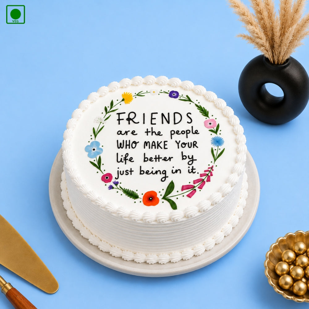 Friendship Wishes Cake – Gurgaon, Delhi & Noida