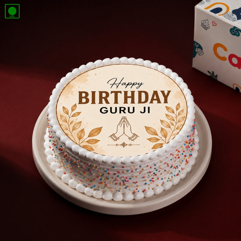 Guru Ji Birthday Cake - Gurgaon, Delhi & Noida