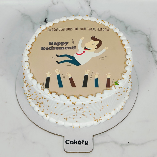Happy Retirement Cake Gurgaon & Delhi NCR | Cakofy