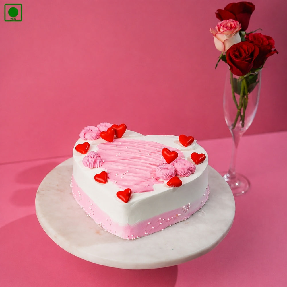 Heart Shape Love Cake