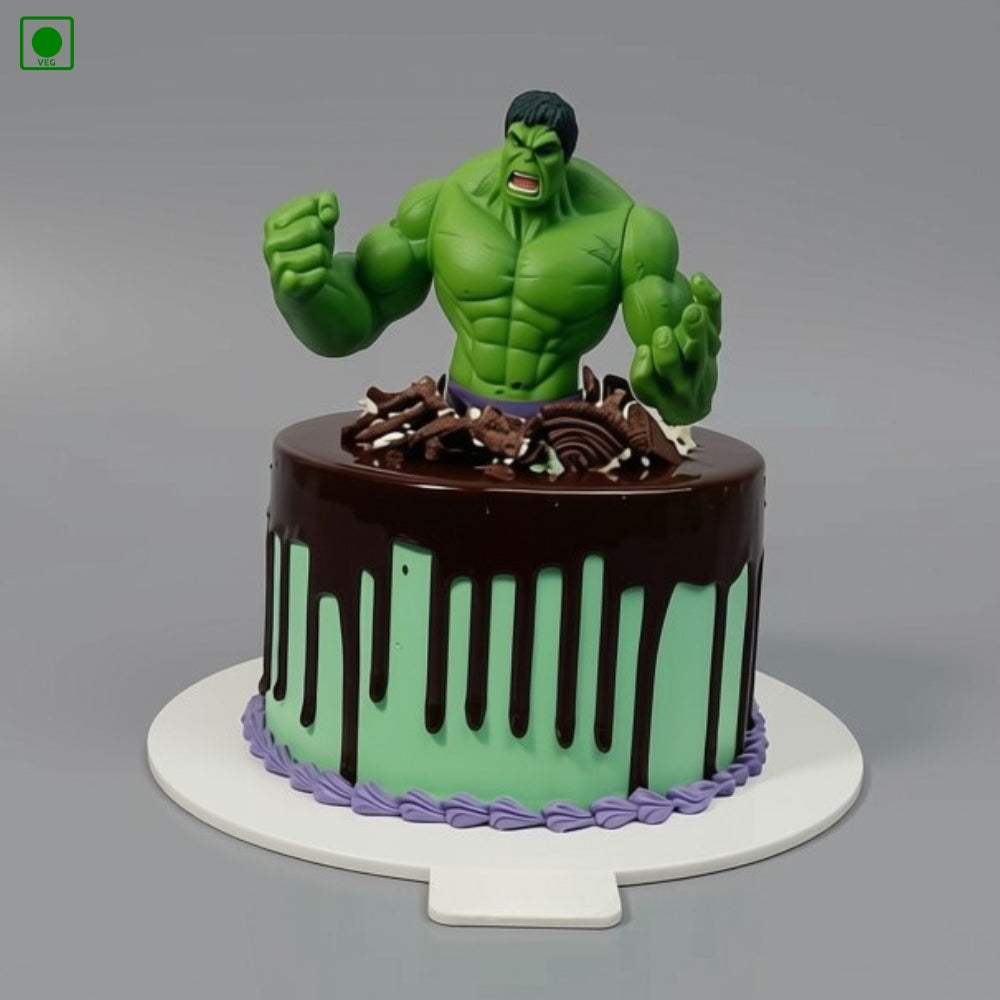 Hulk Chocolate Drip Cake - Gurgaon, Delhi & Noida