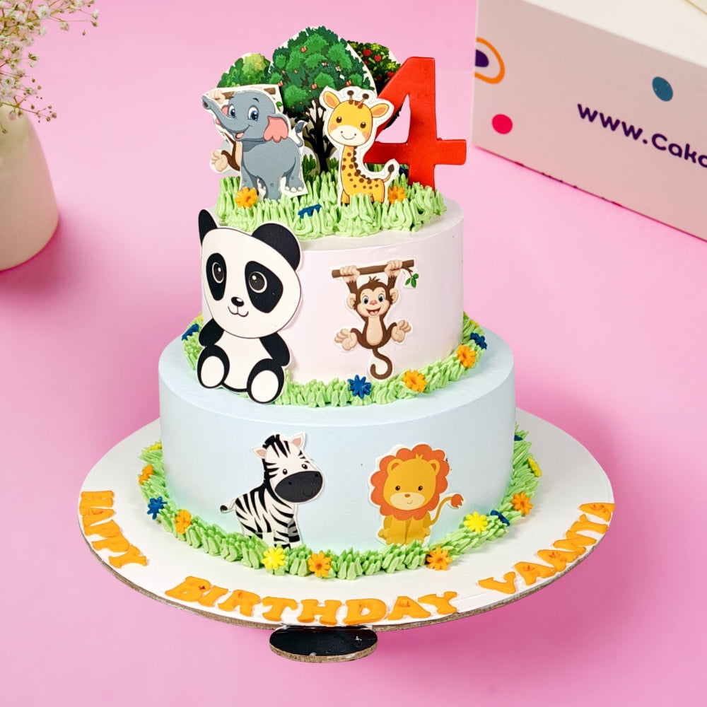 Jungle Family Cake Gurgaon & Delhi NCR | Cakofy