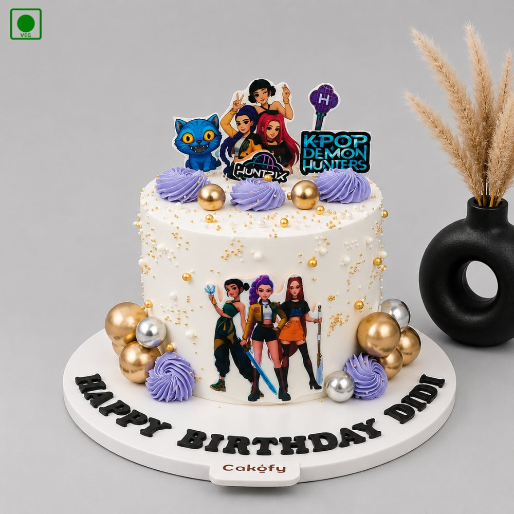 K-Pop Girls Theme Cake - Gurgaon, Delhi & Noida