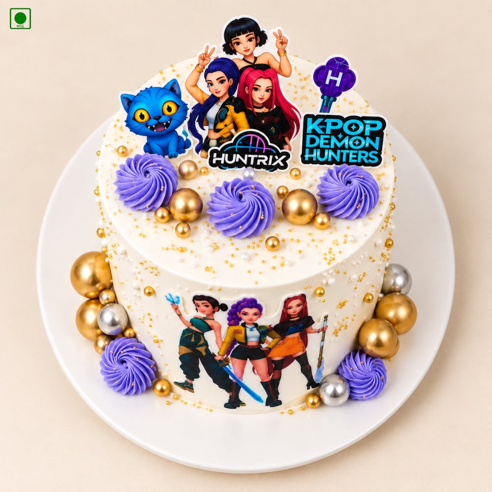 KPop Girls Theme Cake - Gurgaon, Delhi & Noida