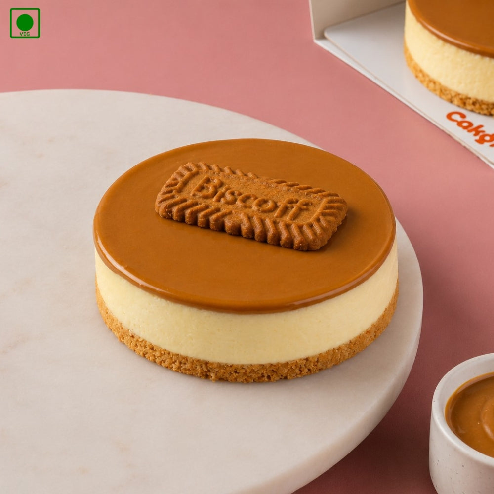 Lotus Biscoff Cheese Bento Cake – Gurgaon, Delhi & Noida