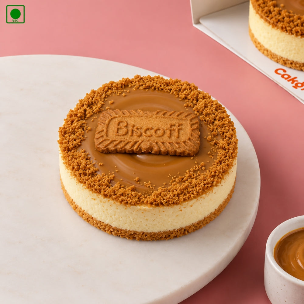 Lotus Biscoff Cheese Bento Cake – Gurgaon, Delhi & Noida