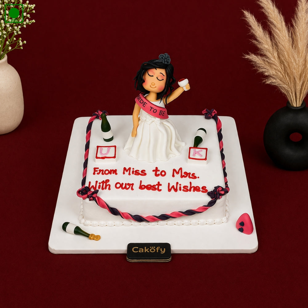 Miss to Mrs Bride To Be Cake - Gurgaon & Delhi NCR | Cakofy