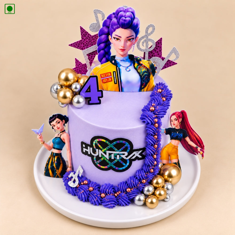 Modern KPop Theme Cake - Gurgaon, Delhi & Noida
