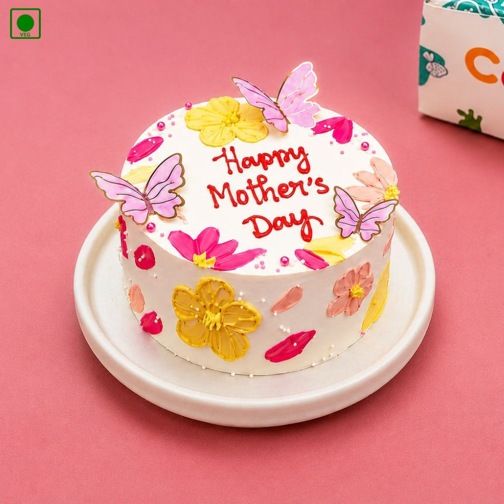 Pastel Mother’s Day Chocolate Butterfly Cake - Gurgaon & Delhi NCR | Cakofy