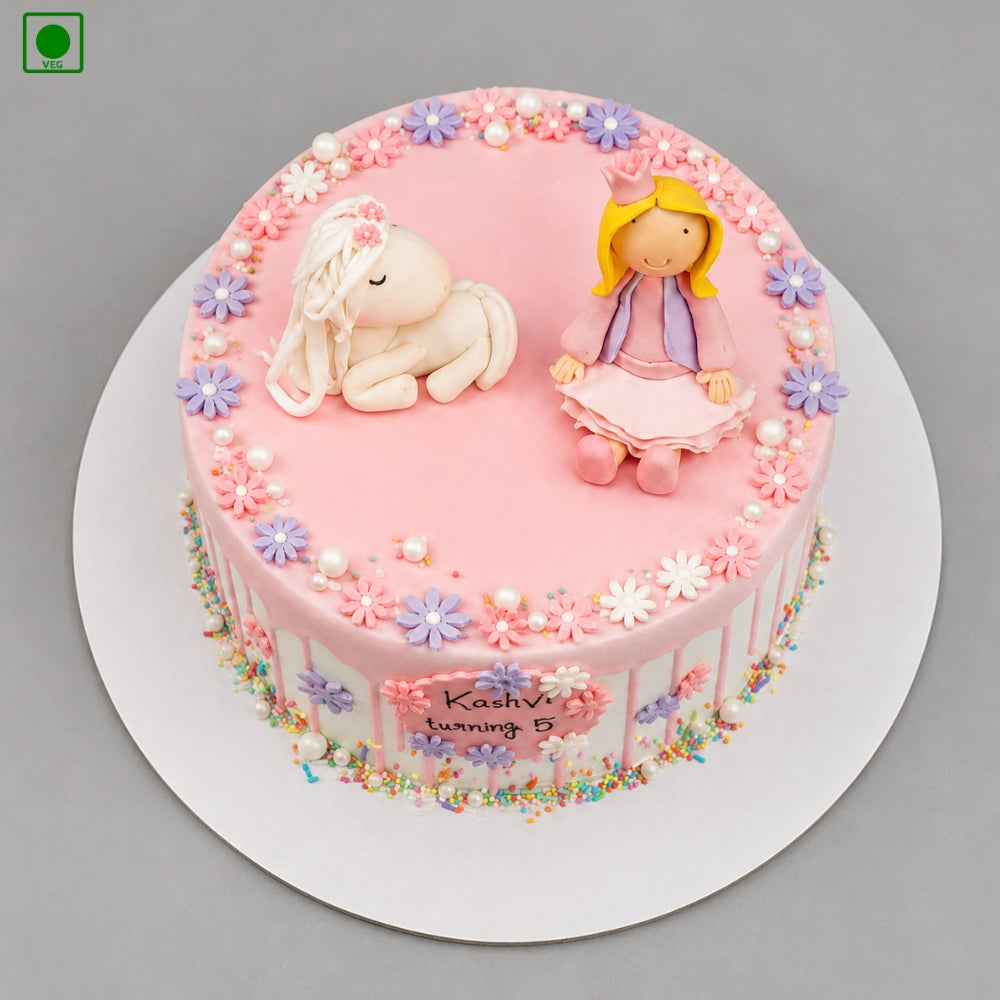 Princess Unicorn Fantasy Birthday Cake - Gurgaon, Delhi & Noida