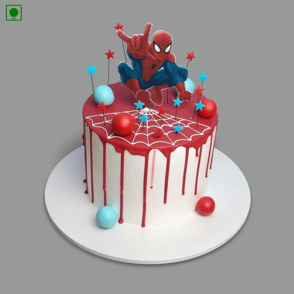 Spider-Man Drip Cake – Gurgaon, Delhi & Noida