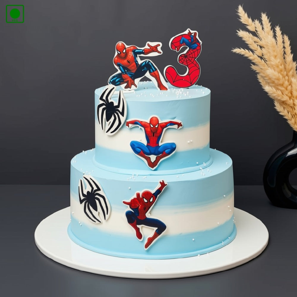 Spiderman Action Kids Cake – Gurgaon, Delhi & Noida