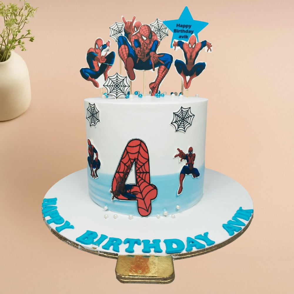 Spider Man Age Birthday Cake - Gurgaon & Delhi NCR | Cakofy