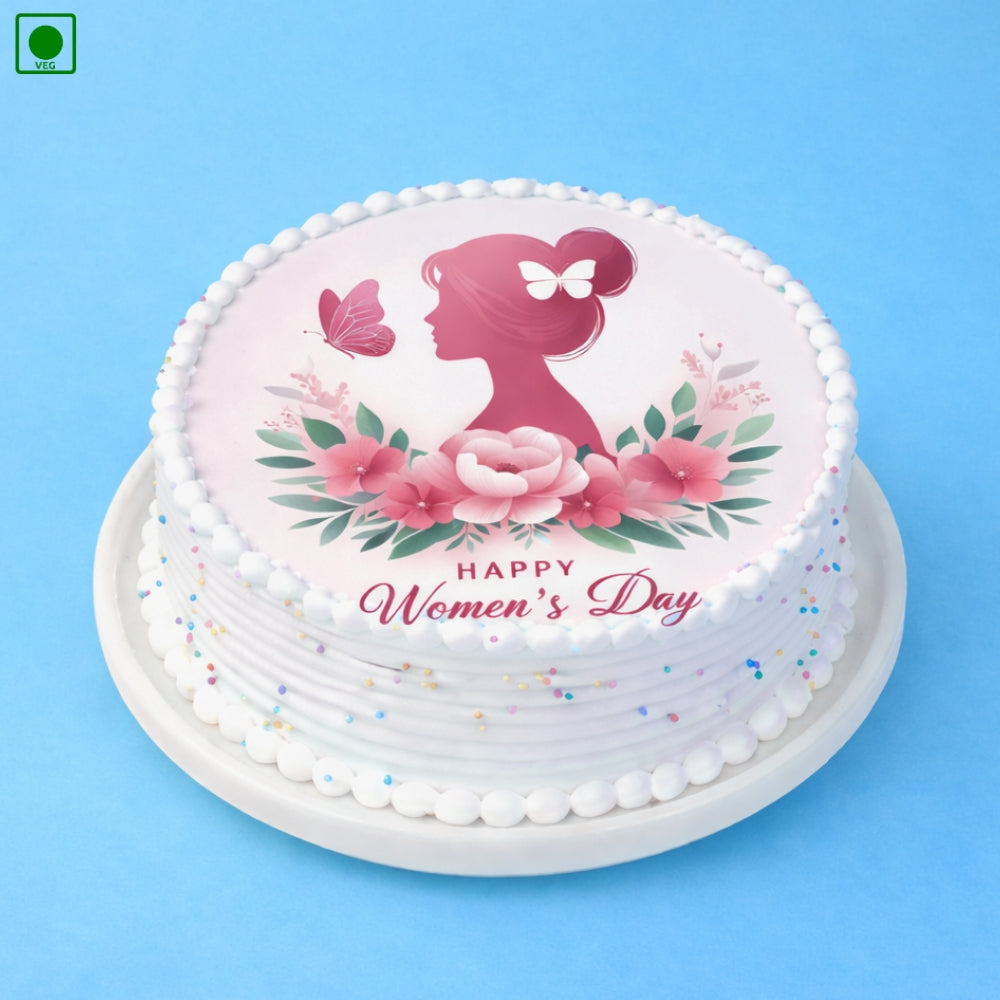 Women’s Day Printed Photo Cake – Gurgaon & Delhi NCR | Cakofy