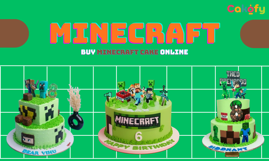 Buy Minecraft Cake Online | Best Minecraft Theme Cakes Under ₹3500 | Cakofy