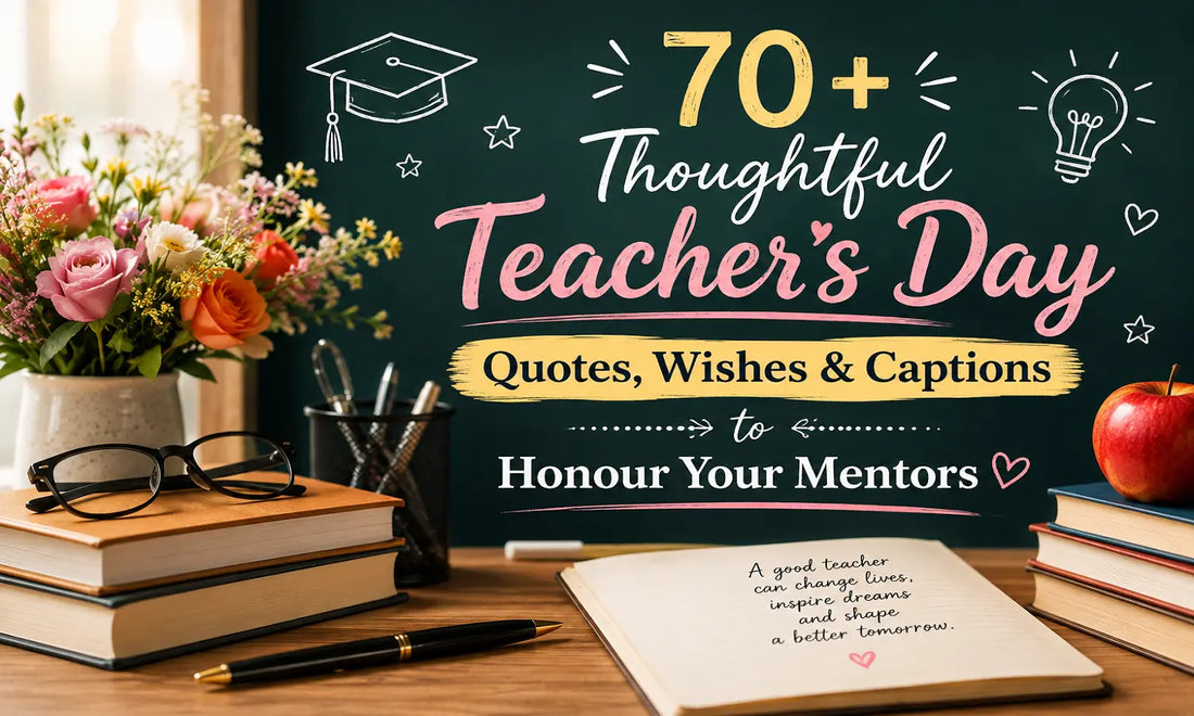 70+ Thoughtful Teacher’s Day Quotes, Wishes & Captions to Honour Your Mentors