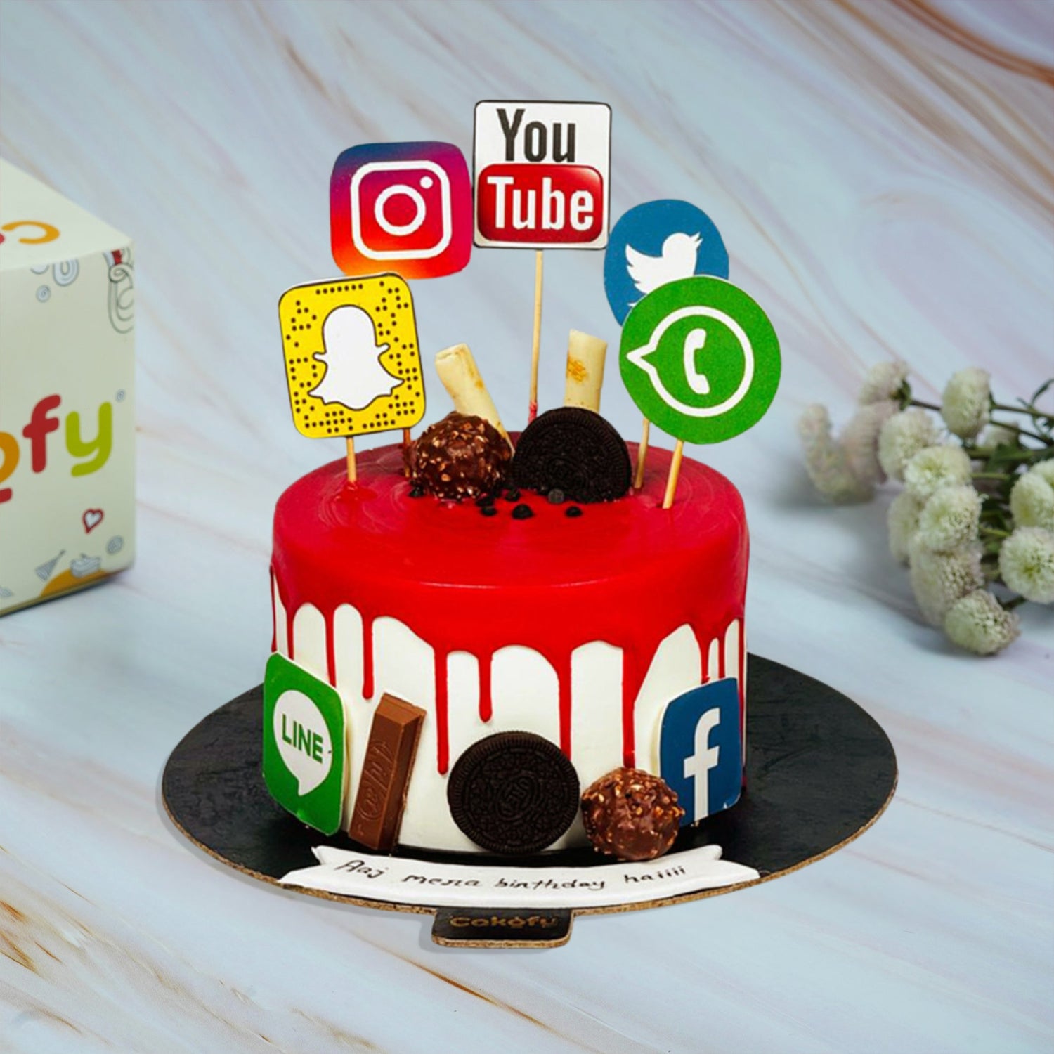Social Media Special Cake – Gurgaon & Delhi NCR | Cakofy