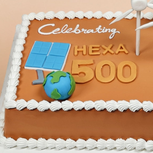 Celebrating Launching Cake