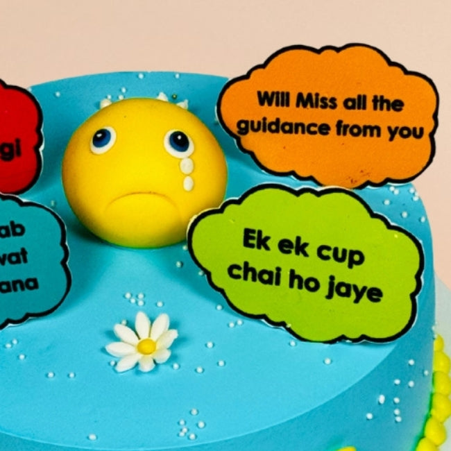 Farewell Colorful Customised Color Cake