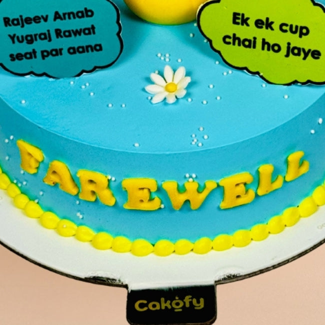 Farewell Colorful Customised Color Cake