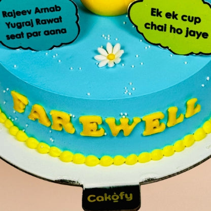 Farewell Colorful Customised Color Cake
