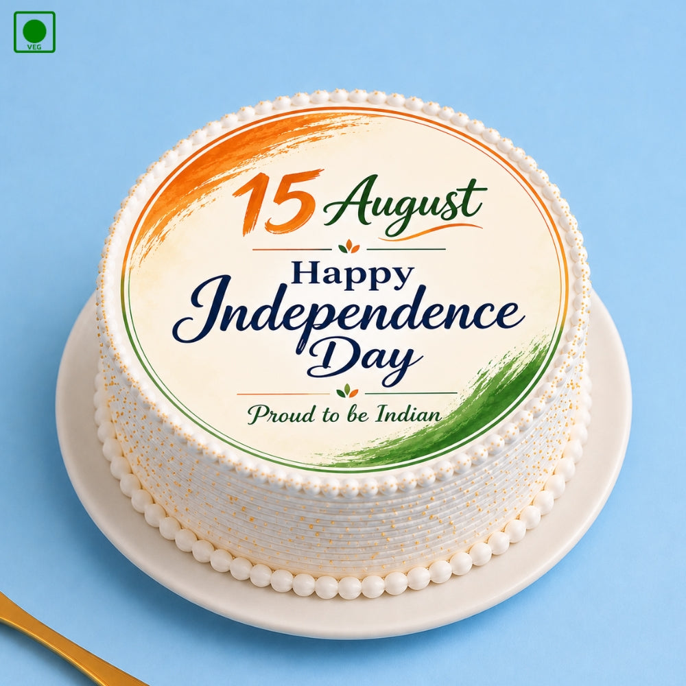 15th August Photo Cake - Gurgaon, Delhi & Noida
