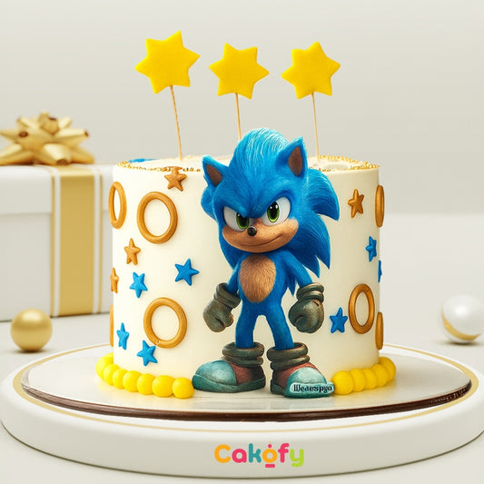 Sonic Theme Cake