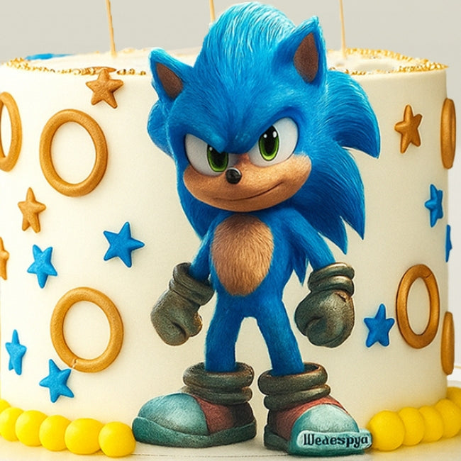 Sonic Theme Cake