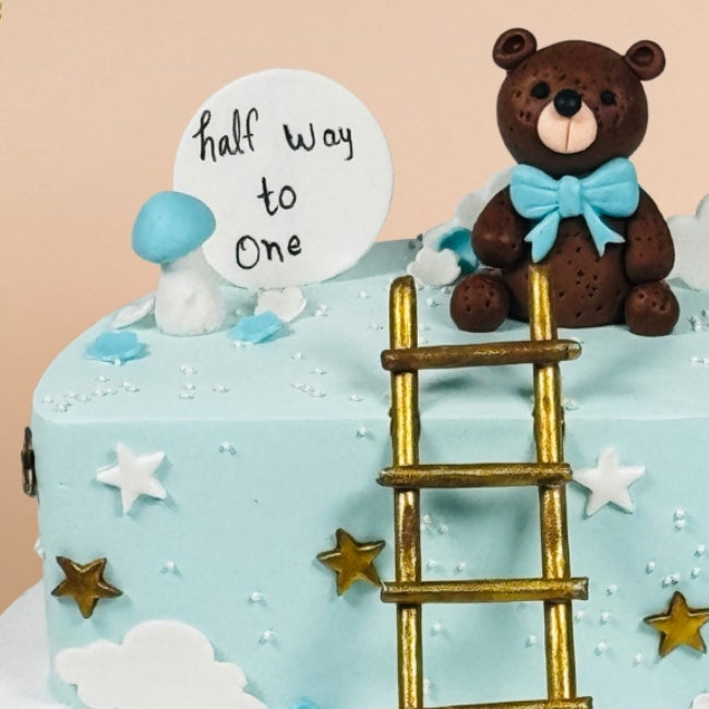 Half Way to One Birthday Cake