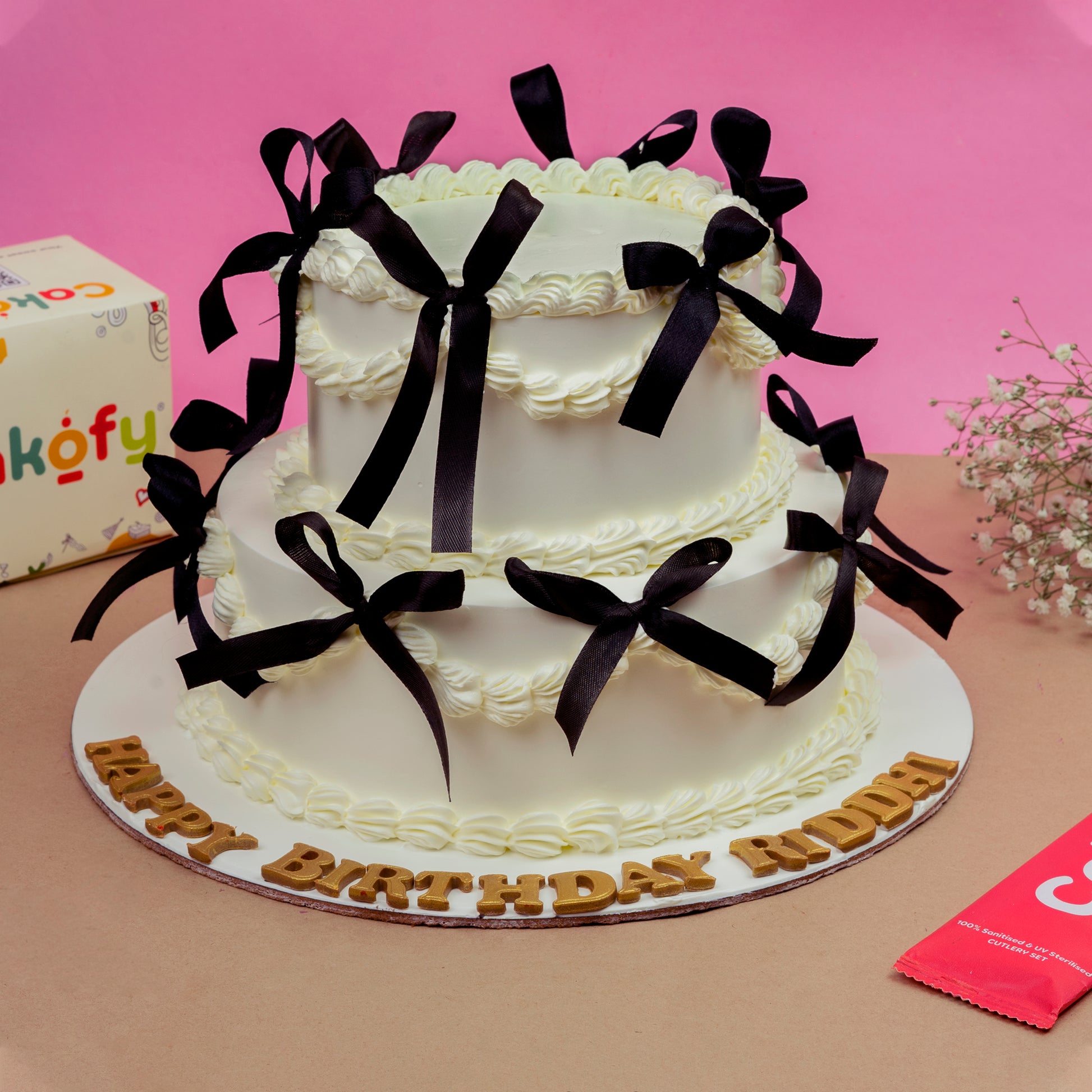 2 Tier Vintage Love Cake - Gurgaon & Delhi NCR | Cakofy