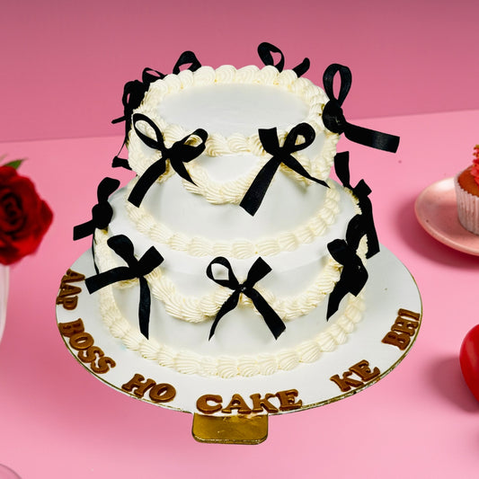 2 Tier Vintage Love Cake