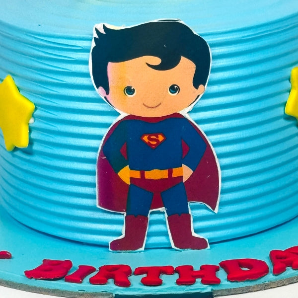 Baby Superman Theme Cake