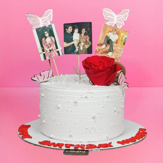 Customised Flower Birthday Cake