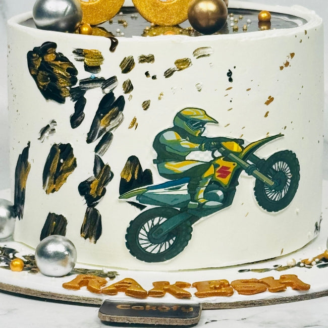 Motorcycle Lover Theme Cake