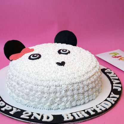 Cute Panda Face Cake